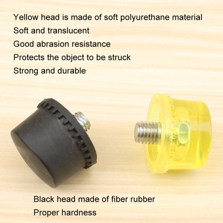 30mm No Bounce Mounting Hammer Handmade DIY Double Face Tap Rubber Hammer - Hammer by PMC TechLife | Online Shopping South Africa | PMC TechLife | Buy Now Pay Later Mobicred
