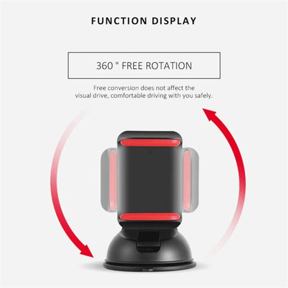 Navigation Car Holder Dashboard Desktop Suction Cup Mobile Phone Holder(All Black) - Car Holders by PMC Jewellery | Online Shopping South Africa | PMC Jewellery | Buy Now Pay Later Mobicred