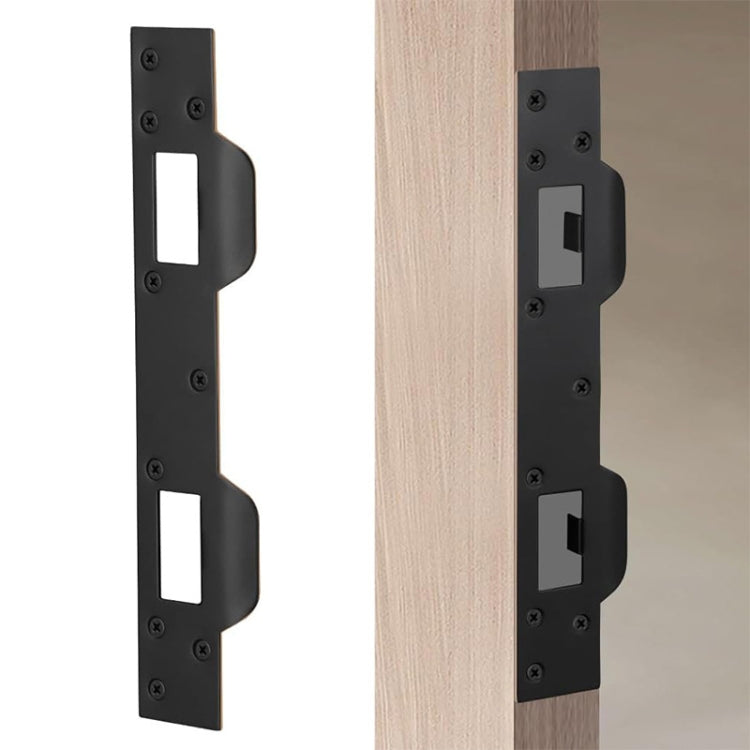 Heavy Duty Metal Latch Plate for Exterior Interior Door Double Hole Reinforcement Striker Plates(White) - Door Locks & Cabinet Locks by PMc TechLife | Online Shopping South Africa | PMc TechLife | Buy Now Pay Later Mobicred