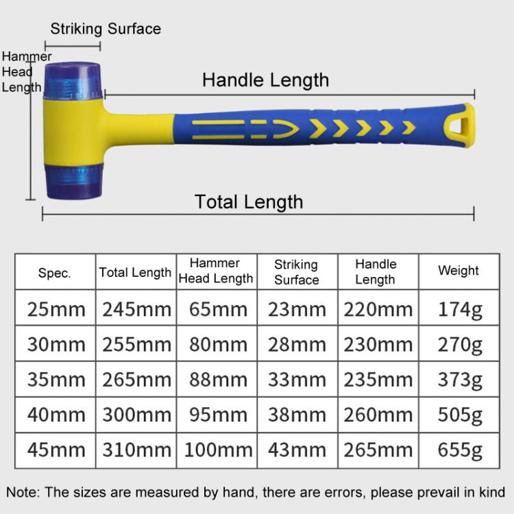 40mm Removable Floor Tile Installation Soft Hammer Door Window Hammer - free shipping - PMc TechLife - Order now!