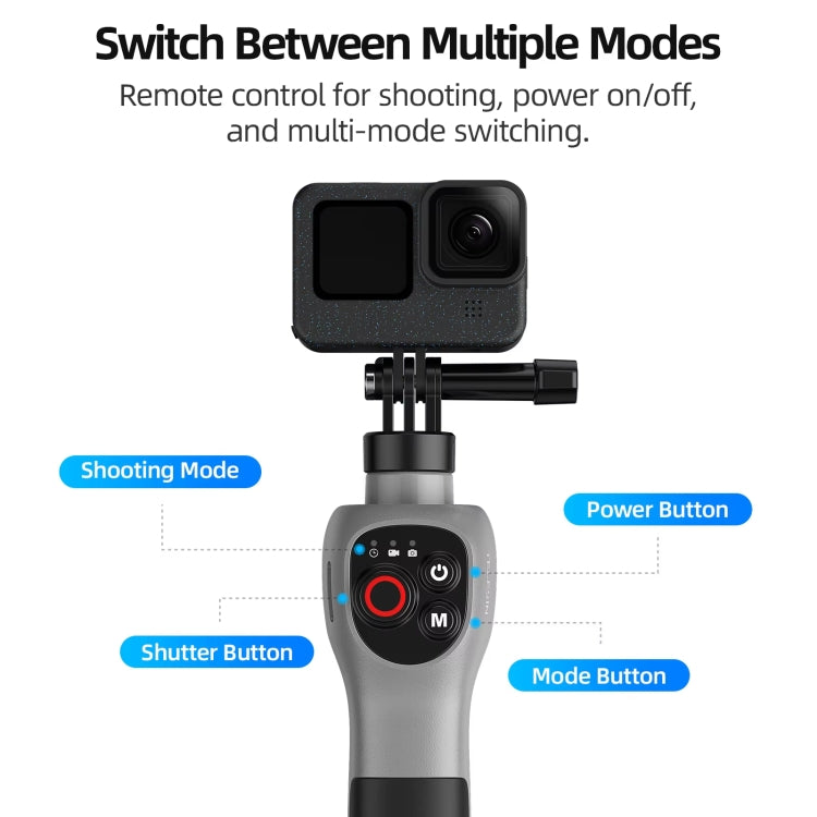 TELESIN 0.85m Underwater Selfie Stick Wireless Remote Control For GoPro HERO12 Black / HERO11 Black / HERO10 Black / HERO9 Black / HERO8 Black - free shipping - PMc TechLife - Order now!