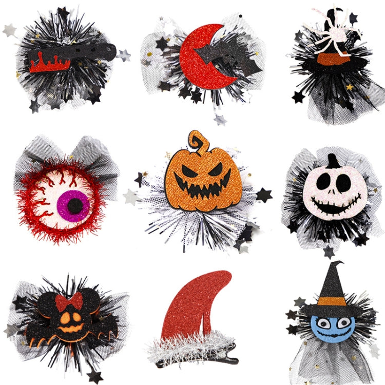 Halloween Hair Clips Hair Accessories Kids Party Dress Up Jewelry, Style: White Pumpkin Demon - free shipping - PMc TechLife - Order now!