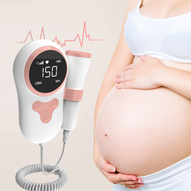 T505 IP5 Dustproof And Waterproof Pregnant Women Home Doppler Fetal Heart Rate Monitor(Pink) - free shipping - PMC TechLife - Order now!