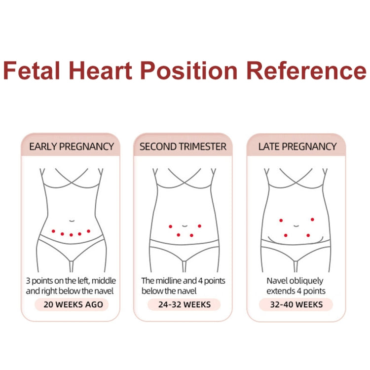 T505 IP5 Dustproof And Waterproof Pregnant Women Home Doppler Fetal Heart Rate Monitor(Pink) - free shipping - PMC TechLife - Order now!