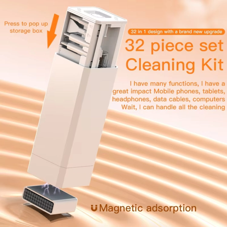 32-in-1 Digital Product Universal Cleaning Kit Can Store SD Card / SIM Card / Game Card - Other Accessories by PMC Jewellery | Online Shopping South Africa | PMC Jewellery | Buy Now Pay Later Mobicred