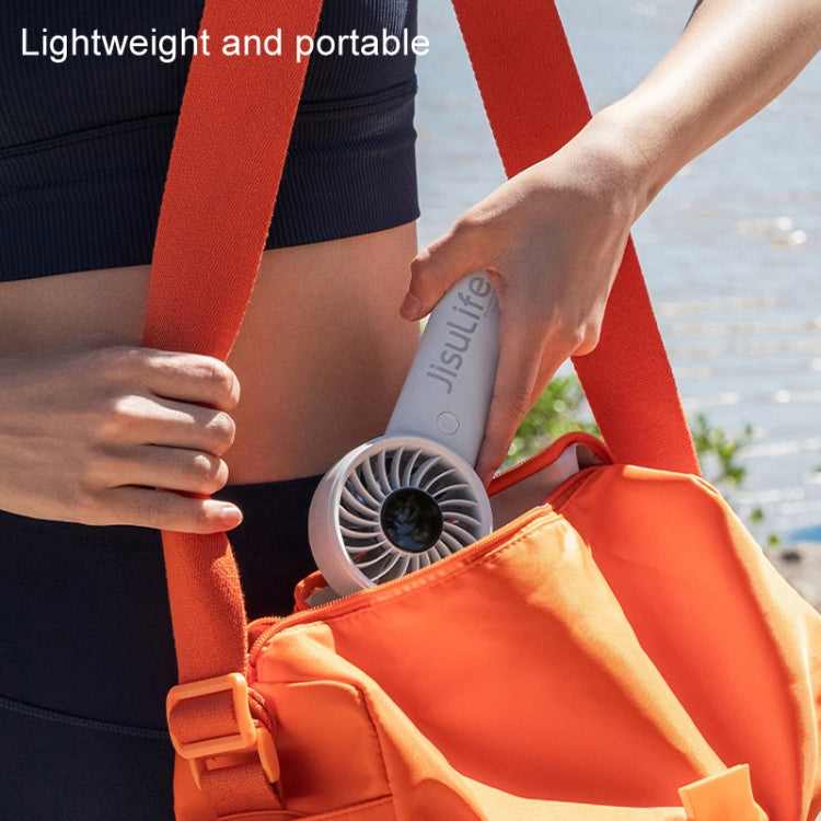 JisuLife Life4 Handheld Portable Small Rechargeable Fan, Battery Capacity: 3600mAh Pink - free shipping - PMC Jewellery - Order now!