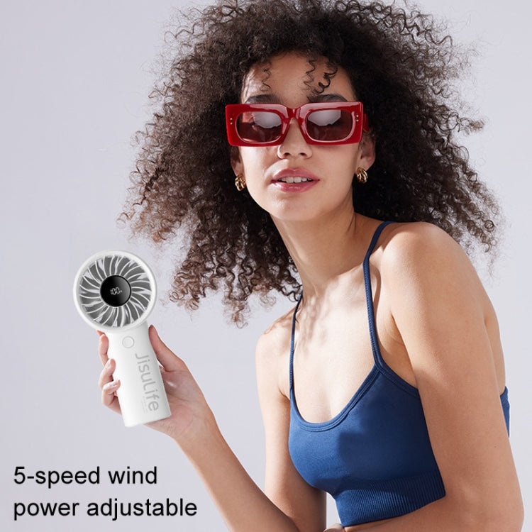 JisuLife Life4 Handheld Portable Small Rechargeable Fan, Battery Capacity: 3600mAh Black - free shipping - PMC Jewellery - Order now!