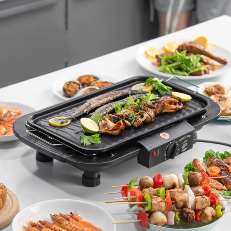 1800W Electric Grill Home BBQ Grill, UK Plug(Red) - free shipping - PMC TechLife - Order now!