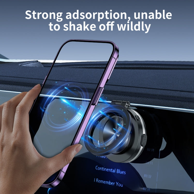 AIMITE C1 Vacuum Adsorption Foldable Magnetic Support Bracket Car Cell Phone Holder(Black) - Car Holders by AIMITE | Online Shopping South Africa | PMC Jewellery | Buy Now Pay Later Mobicred