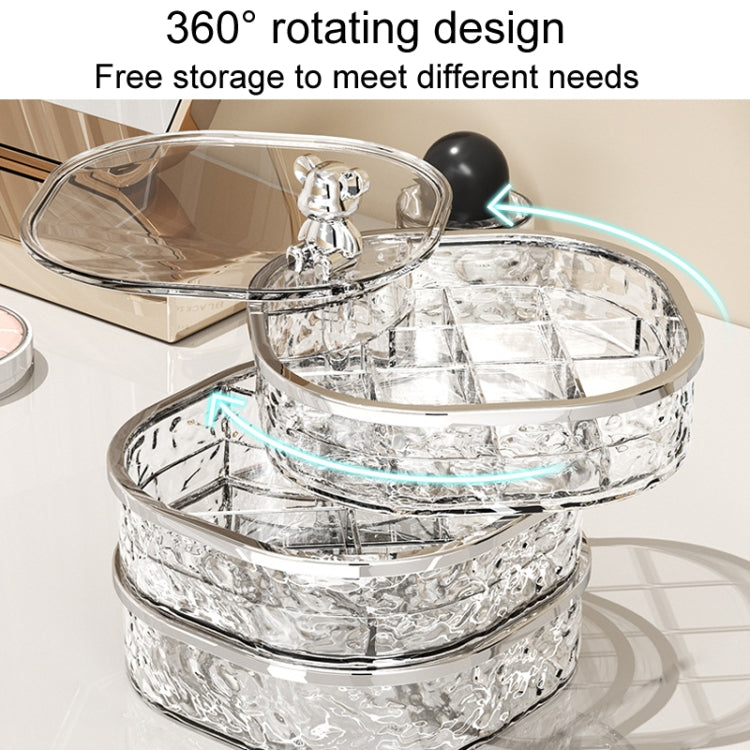 Large Capacity Portable Earring Ring And Necklace Jewelry Organizer(Transparent) - Jewelry Storages by PMC Jewellery | Online Shopping South Africa | PMC Jewellery | Buy Now Pay Later Mobicred