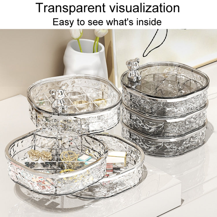 Large Capacity Portable Earring Ring And Necklace Jewelry Organizer(Transparent) - Jewelry Storages by PMC Jewellery | Online Shopping South Africa | PMC Jewellery | Buy Now Pay Later Mobicred