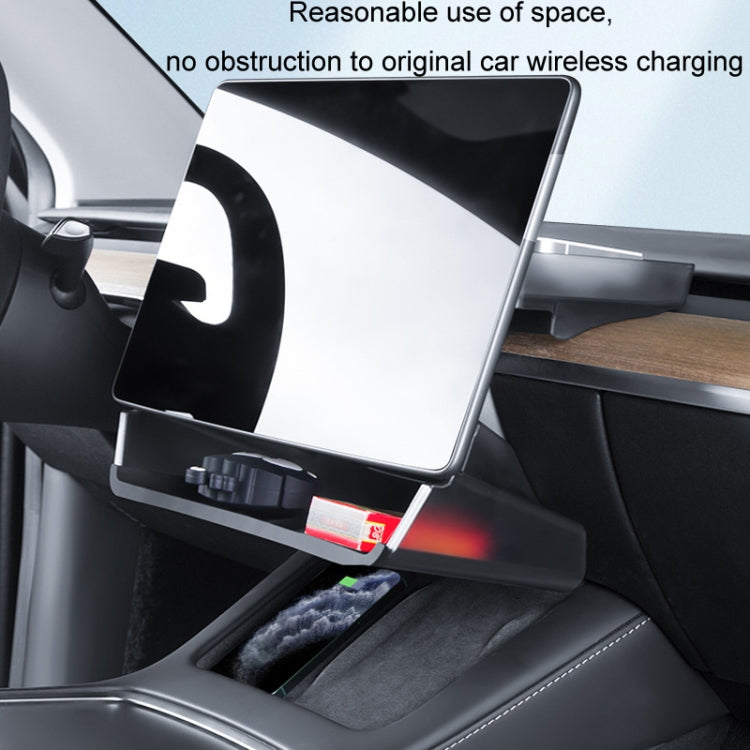 For 2024 Tesla Model 3 Screen Storage Box, Color: Translucent Black + Black - free shipping - PMC Jewellery - Order now!