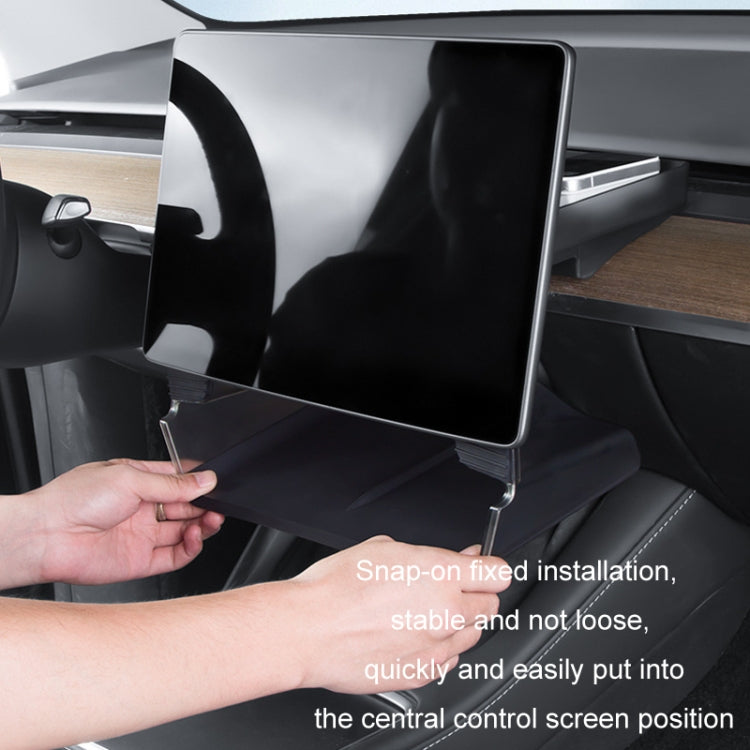 For 2024 Tesla Model 3 Screen Storage Box, Color: Translucent Black + Black - free shipping - PMC Jewellery - Order now!