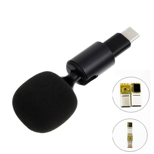 Mobile Phone Live Broadcast Microphone, Style: TYPE-C Straight Head Realtek Solution (Sponge Cover) - Microphone by PMC Jewellery | Online Shopping South Africa | PMC Jewellery | Buy Now Pay Later Mobicred