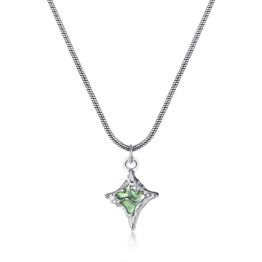 OPK GX2422 Stainless Steel Quadrangle Pendant Temperament Necklace - Necklaces & Pendants by OPK | Online Shopping South Africa | PMC Jewellery | Buy Now Pay Later Mobicred