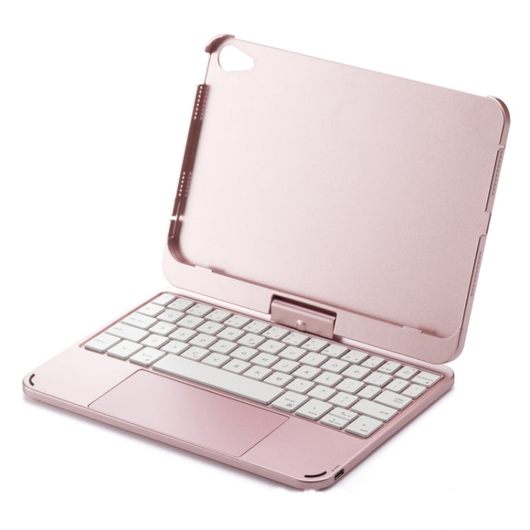 For iPad Mini 6 Tablet Bluetooth Keyboard With Backlight 360 Degree Rotation(Rose Gold) - For iPad mini by PMC Jewellery | Online Shopping South Africa | PMC Jewellery | Buy Now Pay Later Mobicred