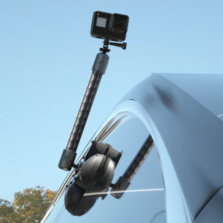 Car Phone Mount Extension Arm Double Jointed Swivel Adjustment Carbon Fiber Bracket Connecting Rod, Model: 140mm For 20mm Ball Head - free shipping - PMC Jewellery - Order now!