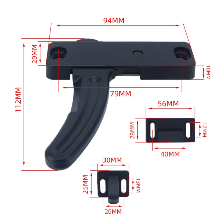 RV Screen Door Replacement L-shaped Handle, Style: Right Handle - free shipping - PMC Jewellery - Order now!