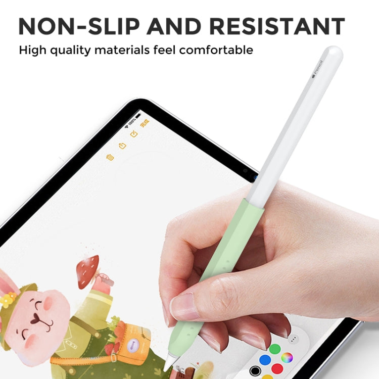 For Apple Pencil 1&2 AhaStyle PT182 Silicone Protective Grip Cover(Blue) - Pencil Accessories by AhaStyle | Online Shopping South Africa | PMC Jewellery | Buy Now Pay Later Mobicred