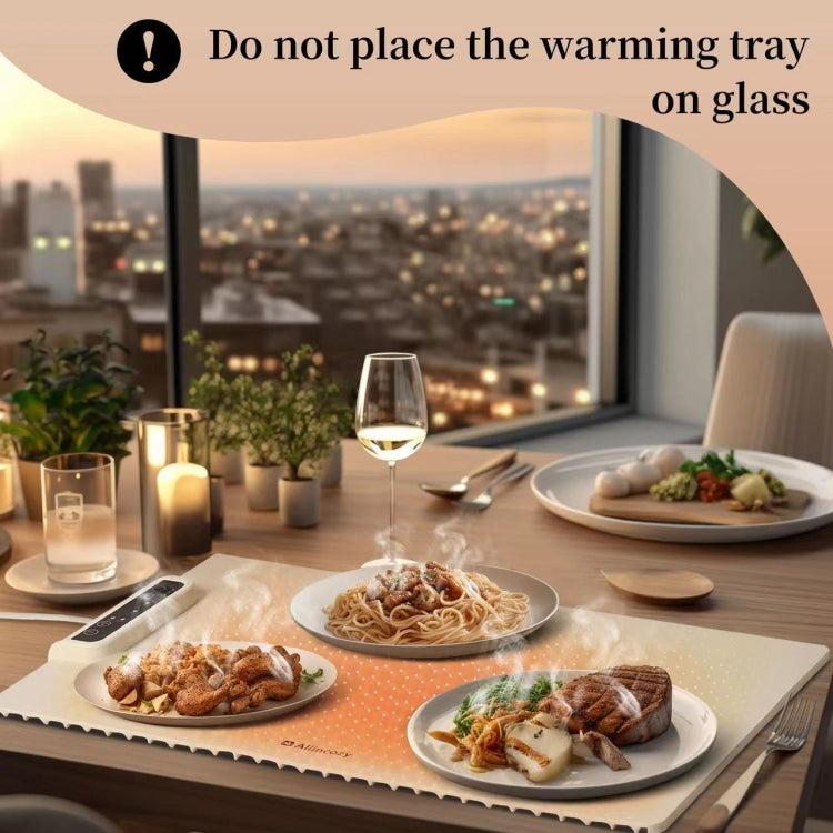 240W Electric Warming Tray Food Warmer with Adjustable Temperature, Timed Close EU Plug - free shipping - PMC TechLife - Order now!