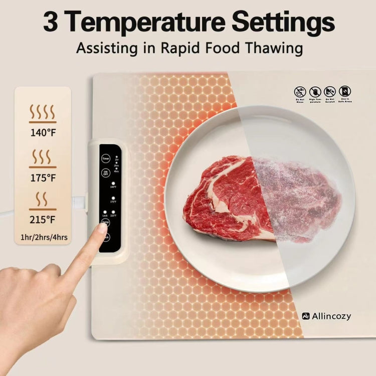 240W Electric Warming Tray Food Warmer with Adjustable Temperature, Timed Close UK Plug - free shipping - PMC TechLife - Order now!