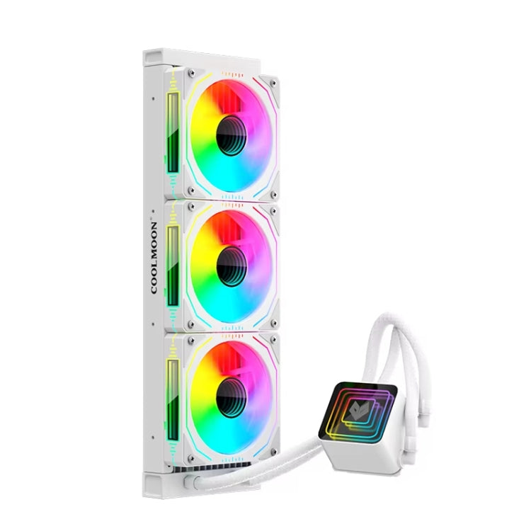 COOLMOON Glacier360 Computer Host Integrated ARGB CPU Water Cooler, Color: White - free shipping - PMC Jewellery - Order now!