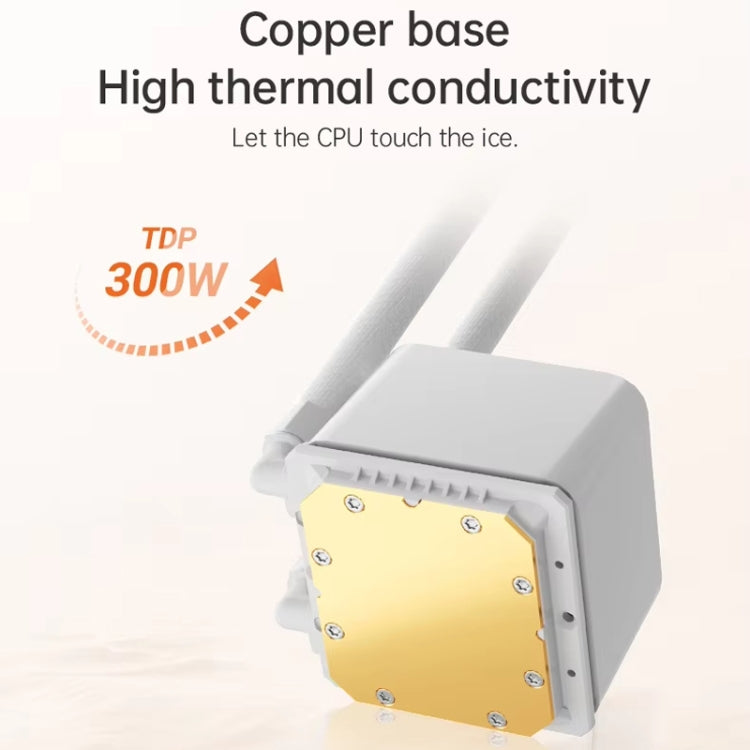 COOLMOON Glacier360 Computer Host Integrated ARGB CPU Water Cooler, Color: White - free shipping - PMC Jewellery - Order now!