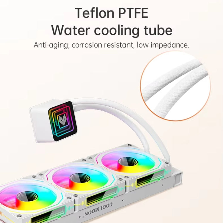 COOLMOON Glacier360 Computer Host Integrated ARGB CPU Water Cooler, Color: White - free shipping - PMC Jewellery - Order now!