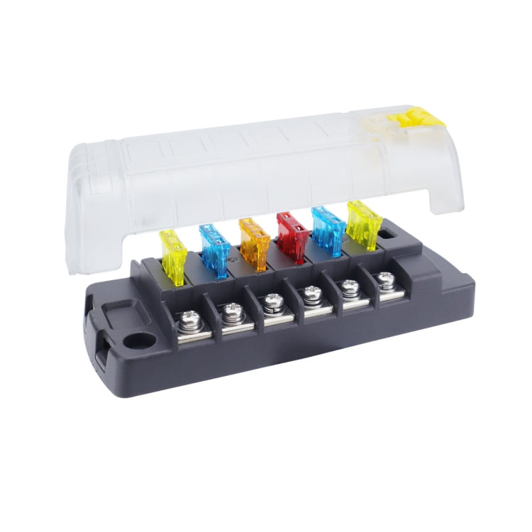 6-Way Plug-In Insulated Cover Fuse Box For Cars Yachts, Set: Enhanced Version B - Fuse by PMC Jewellery | Online Shopping South Africa | PMC Jewellery | Buy Now Pay Later Mobicred