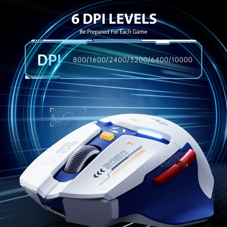 Inphic IN9 Tri-mode Wireless Bluetooth Gaming Office Computer Mouse(White Silent Edition) - free shipping - PMC Jewellery - Order now!