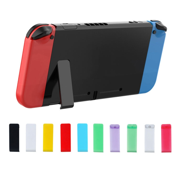 For Nintendo Switch Console 2pcs Replacement Kickstand Back Shell Holder(Transparent White) - Holder by PMc TechLife | Online Shopping South Africa | PMc TechLife | Buy Now Pay Later Mobicred