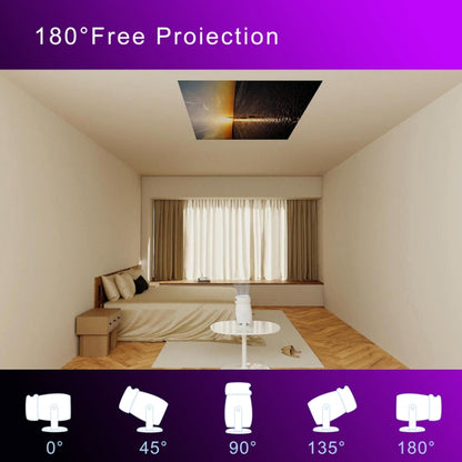 HY400 Android 12.0 System Intelligent Projector Portable Family Projector UK Plug - Mini Projector by PMC Jewellery | Online Shopping South Africa | PMC Jewellery | Buy Now Pay Later Mobicred