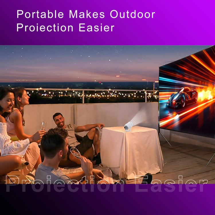 HY400 Android 12.0 System Intelligent Projector Portable Family Projector AU Plug - Mini Projector by PMC Jewellery | Online Shopping South Africa | PMC Jewellery | Buy Now Pay Later Mobicred