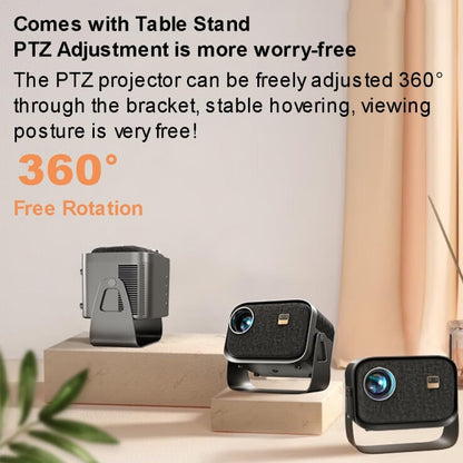 Android 4K HD Version Portable Mini Projector Smart Home Theater(AU Plug) - Mini Projector by PMC Jewellery | Online Shopping South Africa | PMC Jewellery | Buy Now Pay Later Mobicred