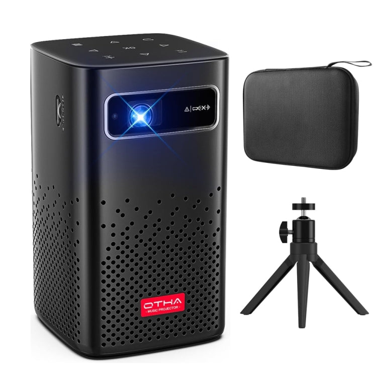 TOUMEI C900 Outdoor Portable Built-In Battery 4K HD Home Music Projector US Plug(Black) - Mini Projector by TOUMEI | Online Shopping South Africa | PMc TechLife | Buy Now Pay Later Mobicred