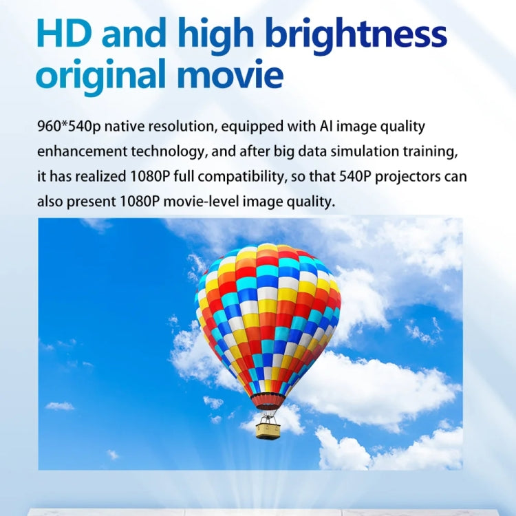 TOUMEI C900 Outdoor Portable Built-In Battery 4K HD Home Music Projector US Plug(Black) - Mini Projector by TOUMEI | Online Shopping South Africa | PMc TechLife | Buy Now Pay Later Mobicred