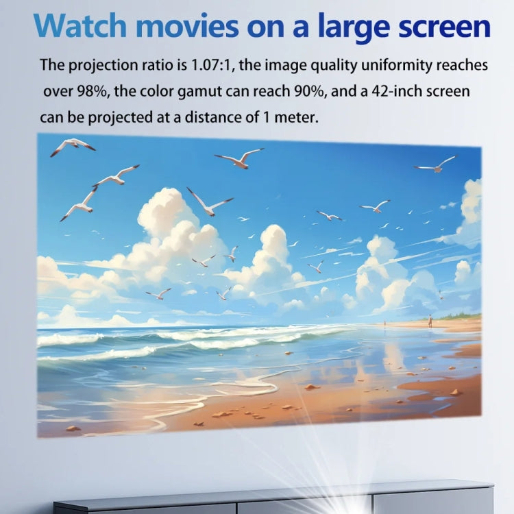 TOUMEI C900 Outdoor Portable Built-In Battery 4K HD Home Music Projector EU Plug(Black) - Mini Projector by TOUMEI | Online Shopping South Africa | PMc TechLife | Buy Now Pay Later Mobicred