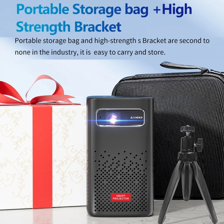 TOUMEI C900 Outdoor Portable Built-In Battery 4K HD Home Music Projector UK Plug(Black) - Mini Projector by TOUMEI | Online Shopping South Africa | PMc TechLife | Buy Now Pay Later Mobicred