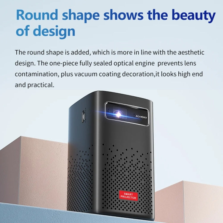 TOUMEI C900 Outdoor Portable Built-In Battery 4K HD Home Music Projector US Plug(Black) - Mini Projector by TOUMEI | Online Shopping South Africa | PMc TechLife | Buy Now Pay Later Mobicred