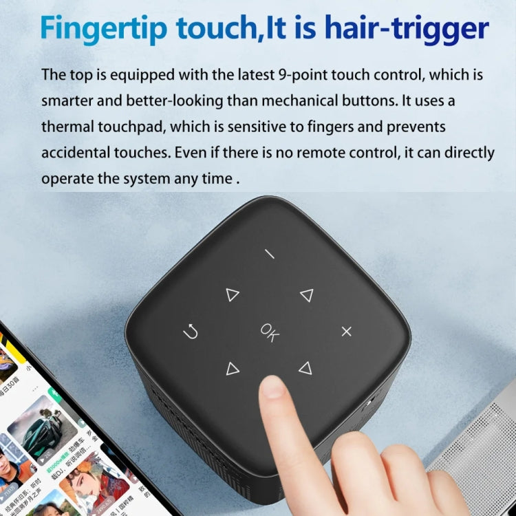 TOUMEI C900 Outdoor Portable Built-In Battery 4K HD Home Music Projector US Plug(Black) - Mini Projector by TOUMEI | Online Shopping South Africa | PMc TechLife | Buy Now Pay Later Mobicred