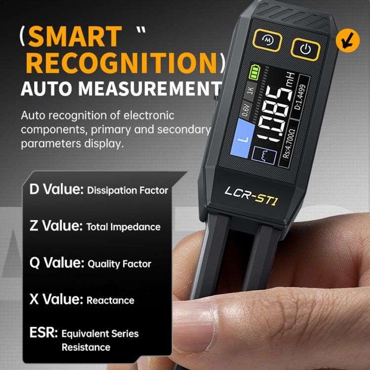 FNIRSI Digital Tweezers Resistor Capacitor Component Test Multimeter(LCR-ST1) - free shipping - PMC Jewellery - Order now!