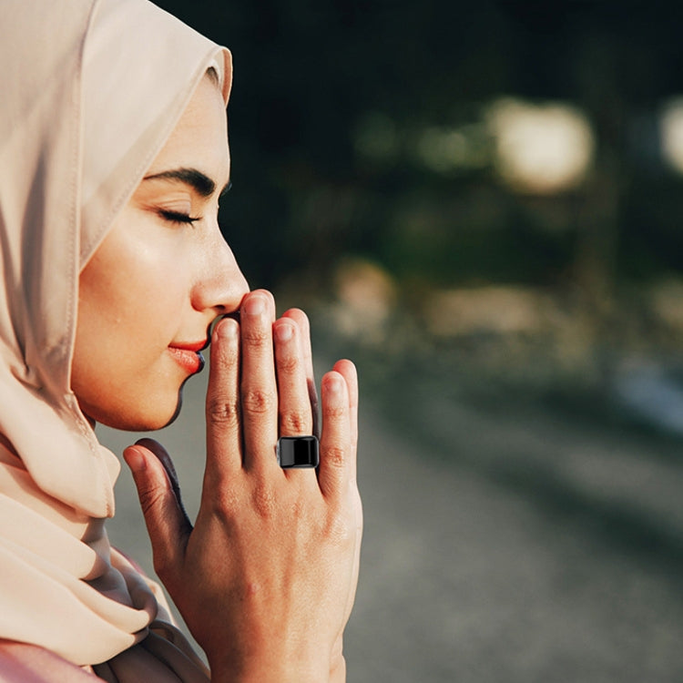 Equantu Smart Bluetooth Finger Counter Muslim Prayer Time Reminder Ring, Style: Gold 22mm - free shipping - PMC TechLife - Order now!