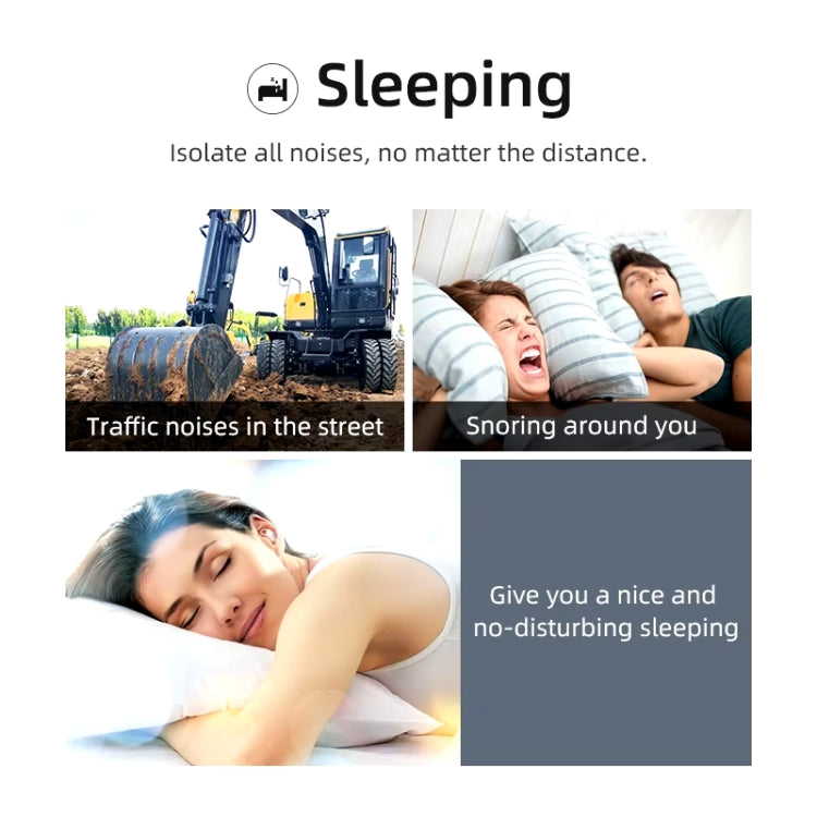 Bluedio NE Sleeping Silicone Earplugs Noise Reducing Soundproofing Earplugs With Storage Case(White) - free shipping - PMC TechLife - Order now!