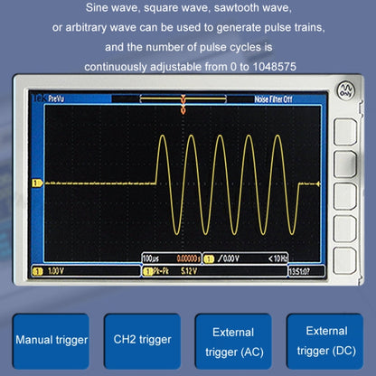 JUNTEK Programmable Dual-Channel DDS Function Arbitrary Waveform Signal Generator, Frequency: 15MHz(US Plug) - Other Tester Tool by PMC Jewellery | Online Shopping South Africa | PMC Jewellery | Buy Now Pay Later Mobicred