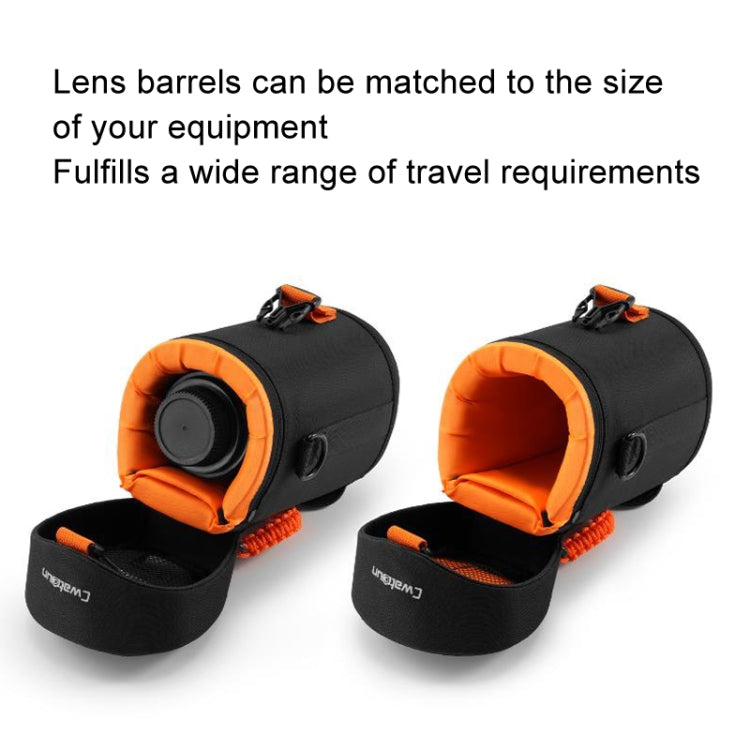 Cwatcun D157 DSLR Camera Lens Barrel Shockproof Thickened Digital Lens Bag Flip Lens Pouch, Color: Medium Black - free shipping - PMC TechLife - Order now!