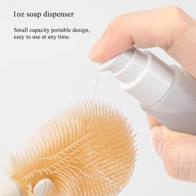 Silicone Portable Baby Bottle Brush Set Travel Cleaning Brush(Purple) - Cleaning Tools by PMc TechLife | Online Shopping South Africa | PMc TechLife | Buy Now Pay Later Mobicred