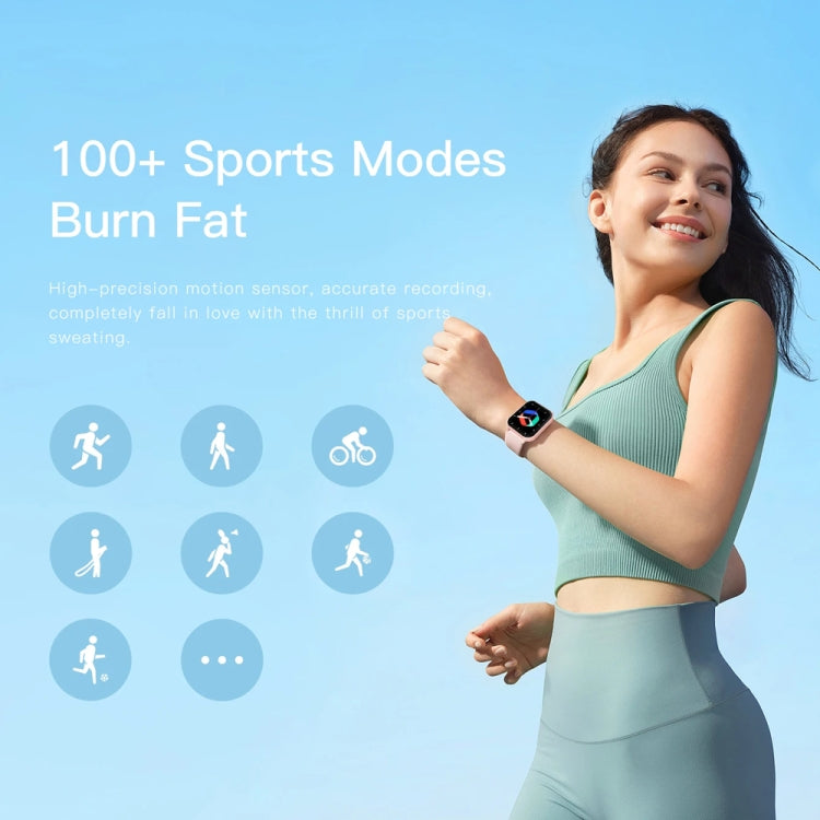 1.83 inch Touch Screen AI Voice Heart Rate / Blood Oxygen / Blood Pressure / Sleep Monitoring Bluetooth Smartwatch(Pink) - Smart Watches by PMC TechLife | Online Shopping South Africa | PMC TechLife | Buy Now Pay Later Mobicred