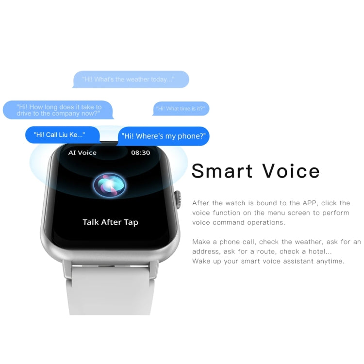 1.83 inch Touch Screen AI Voice Heart Rate / Blood Oxygen / Blood Pressure / Sleep Monitoring Bluetooth Smartwatch(Pink) - Smart Watches by PMC TechLife | Online Shopping South Africa | PMC TechLife | Buy Now Pay Later Mobicred