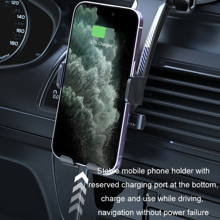 Car Suction Cup Dashboard Automatic Lock Mobile Phone Holder, Style: Orange Telescopic - Car Holders by PMC Jewellery | Online Shopping South Africa | PMC Jewellery | Buy Now Pay Later Mobicred