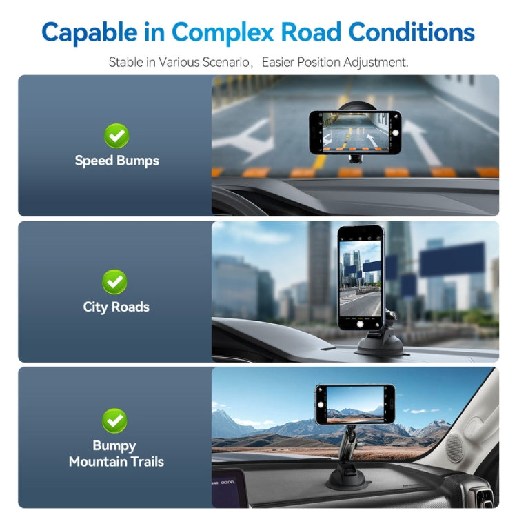 TELESIN Magnetic Suction Car Phone Mount 360 Degree Rotation Phone Holder - free shipping - PMC Jewellery - Order now!